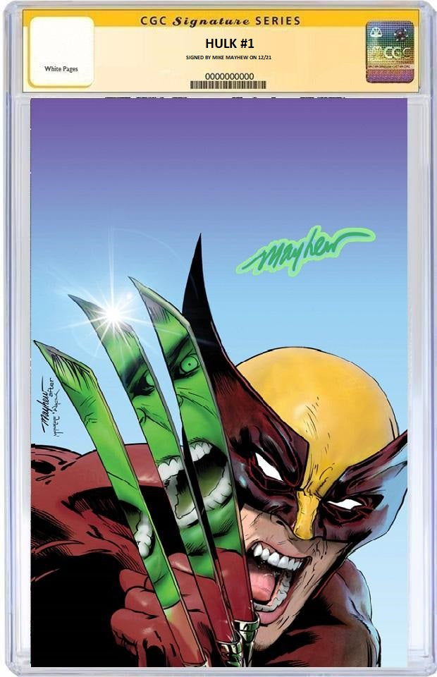 HULK #1 MIKE MAYHEW HOMAGE VIRGIN CGC SS GAMMA SIGNATURE PREORDER