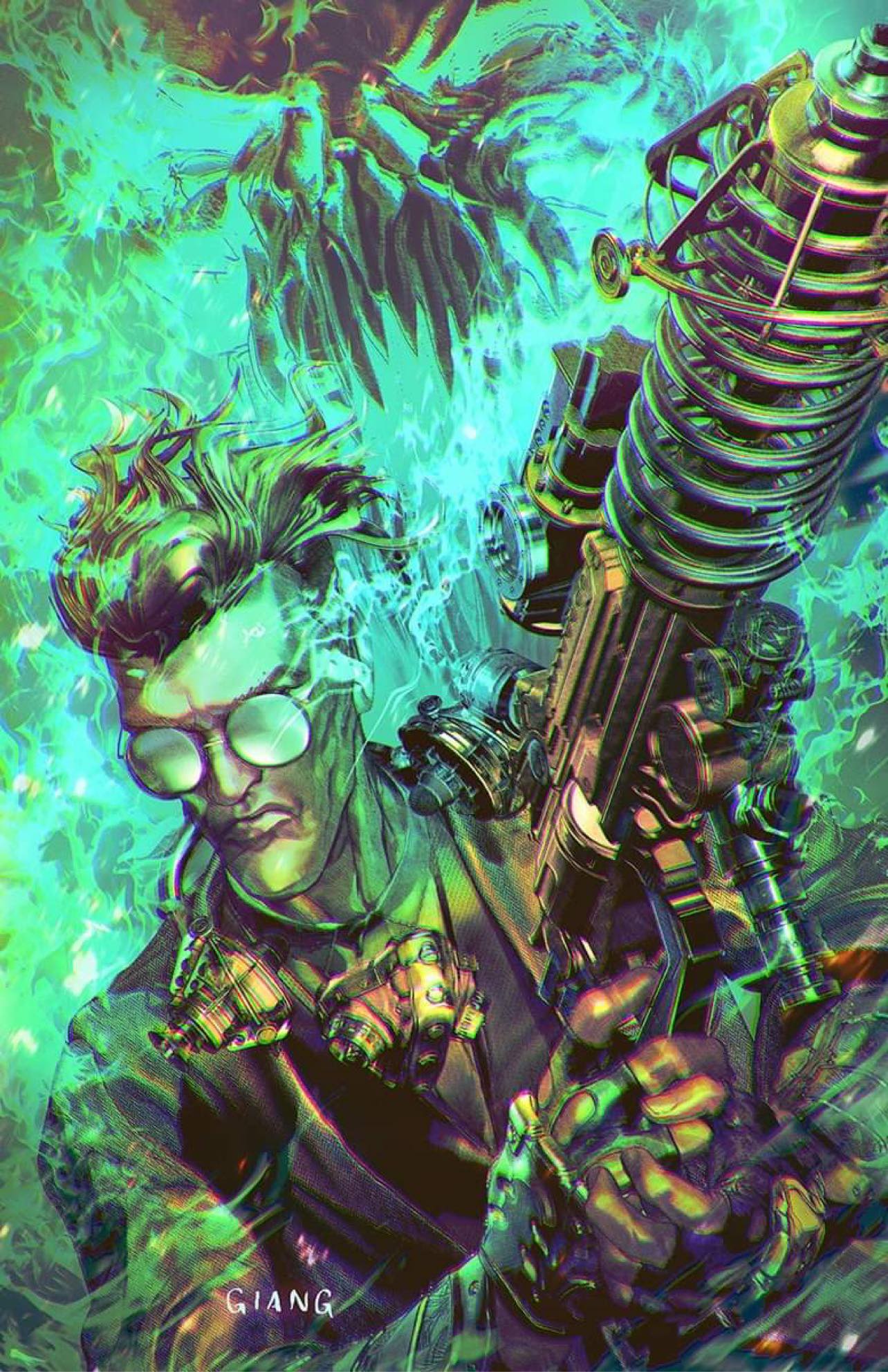 HELLCOP #1 JOHN GIANG VIRGIN VARIANT LIMITED TO 400 WITH NUMBERED COA