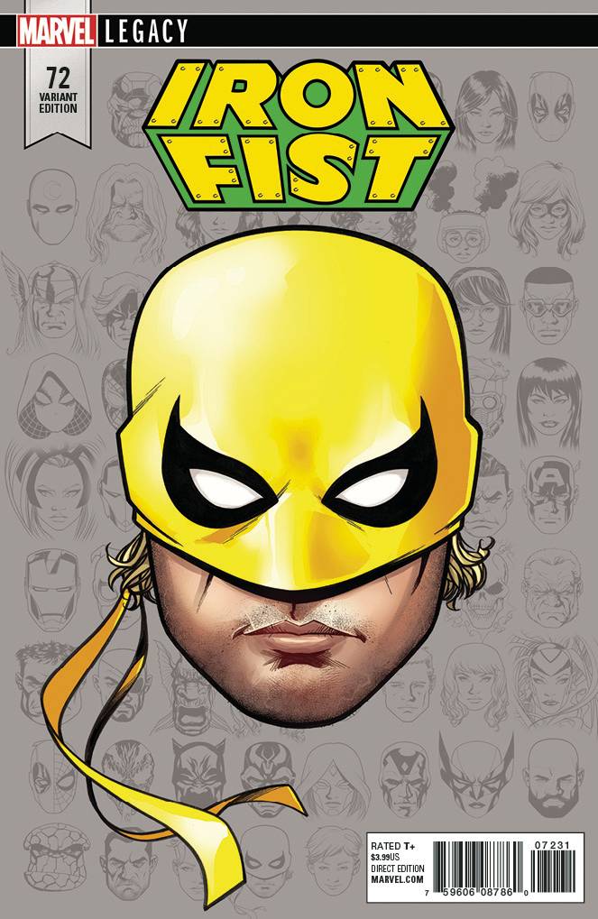 IRON FIST #73 MIKE MCKONE 1:10 LEGACY HEADSHOT VARIANT