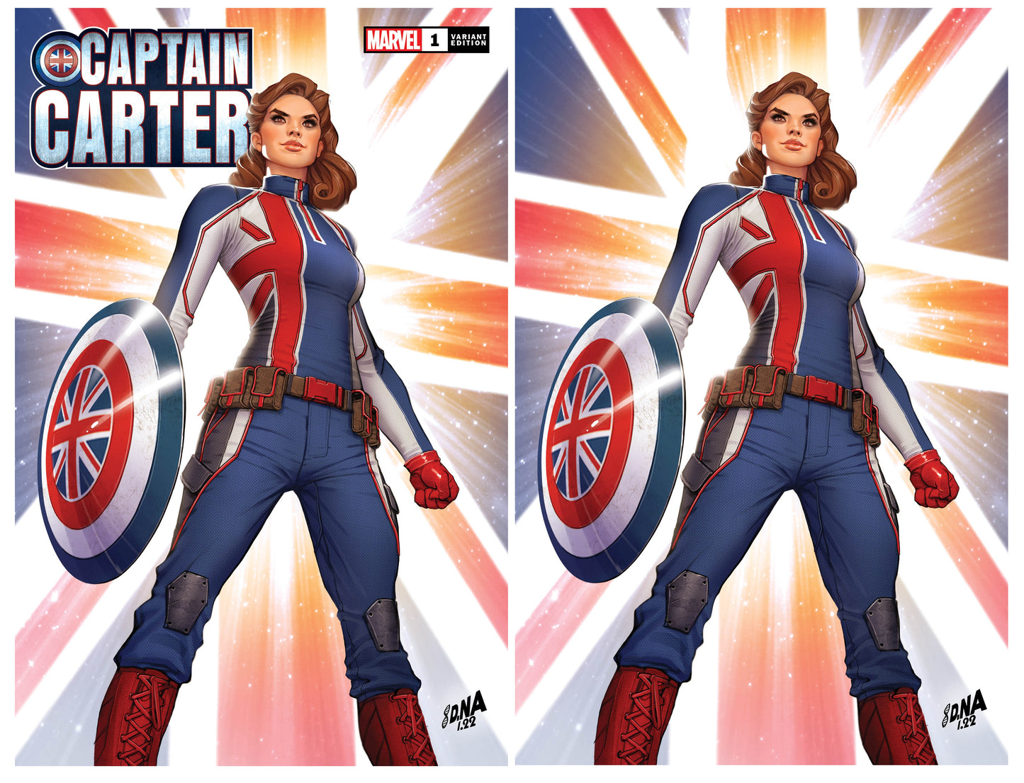 CAPTAIN CARTER #1 DAVID NAKAYAMA TRADE/VIRGIN VARIANT SET LIMITED TO 1000 SETS