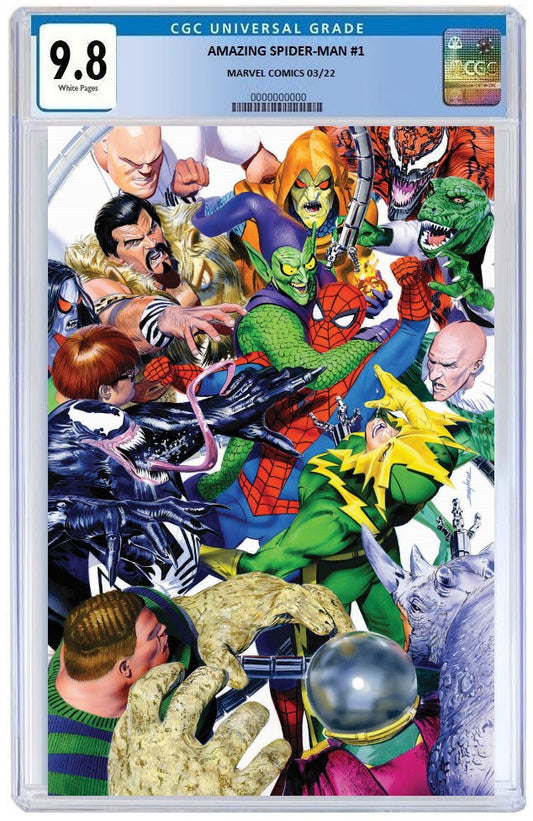AMAZING SPIDER-MAN #1 (2022) MIKE MAYHEW VIRGIN VARIANT LIMITED TO 1000 CGC 9.8