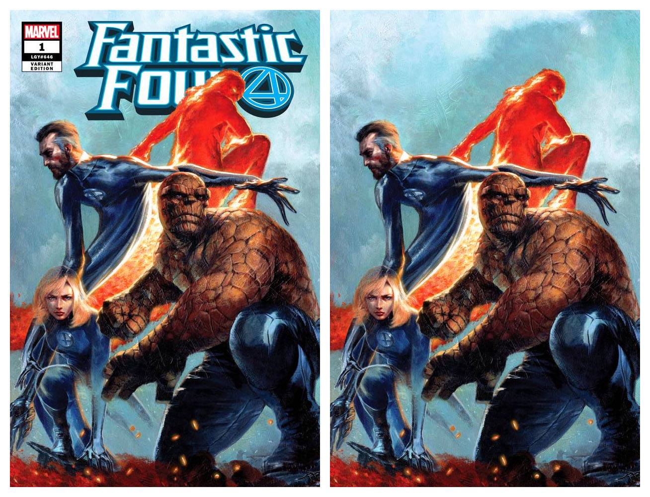 FANTASTIC FOUR #1 GABRIELE DELL'OTTO TRADE/VIRGIN VARIANT SET LIMITED TO 1000