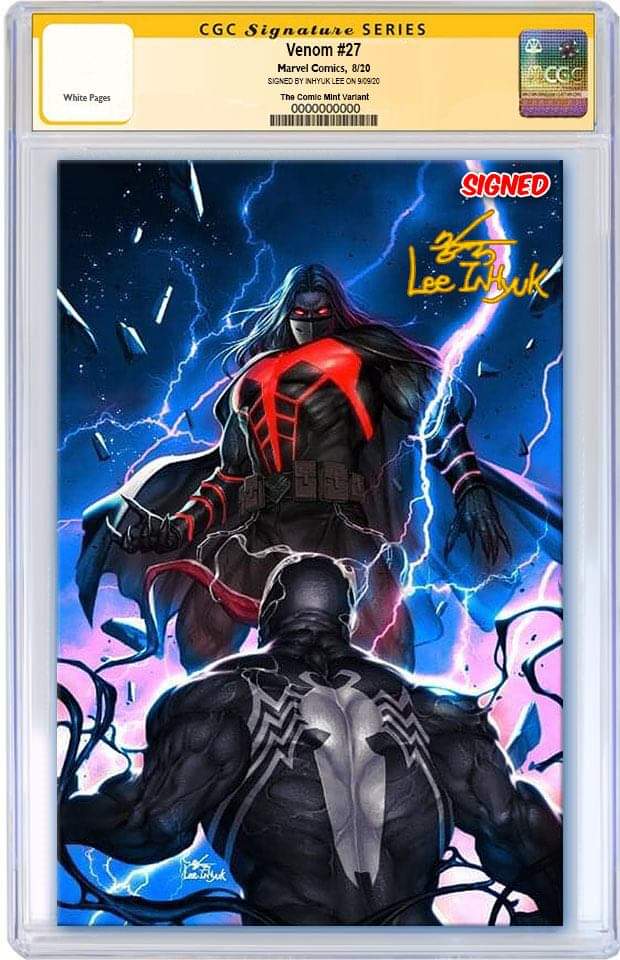 VENOM #27 INHYUK LEE CODEX BLUE VIRGIN VARIANT LIMITED TO 1000 CGC SS