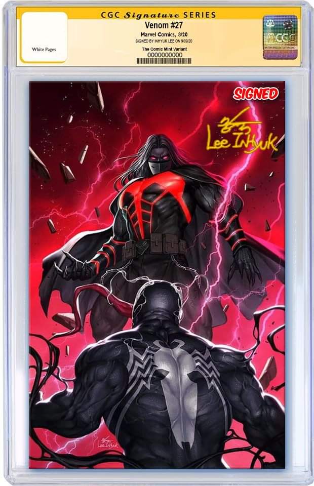 VENOM #27 INHYUK LEE CODEX RED VIRGIN VARIANT LIMITED TO 1250 CGC SS