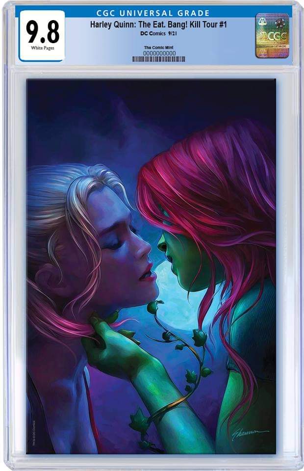 HARLEY QUINN THE EAT BANG KILL TOUR #1 SHANNON MAER VIRGIN VARIANT LIMITED TO 800 WITH COA CGC 9.8 PREORDER