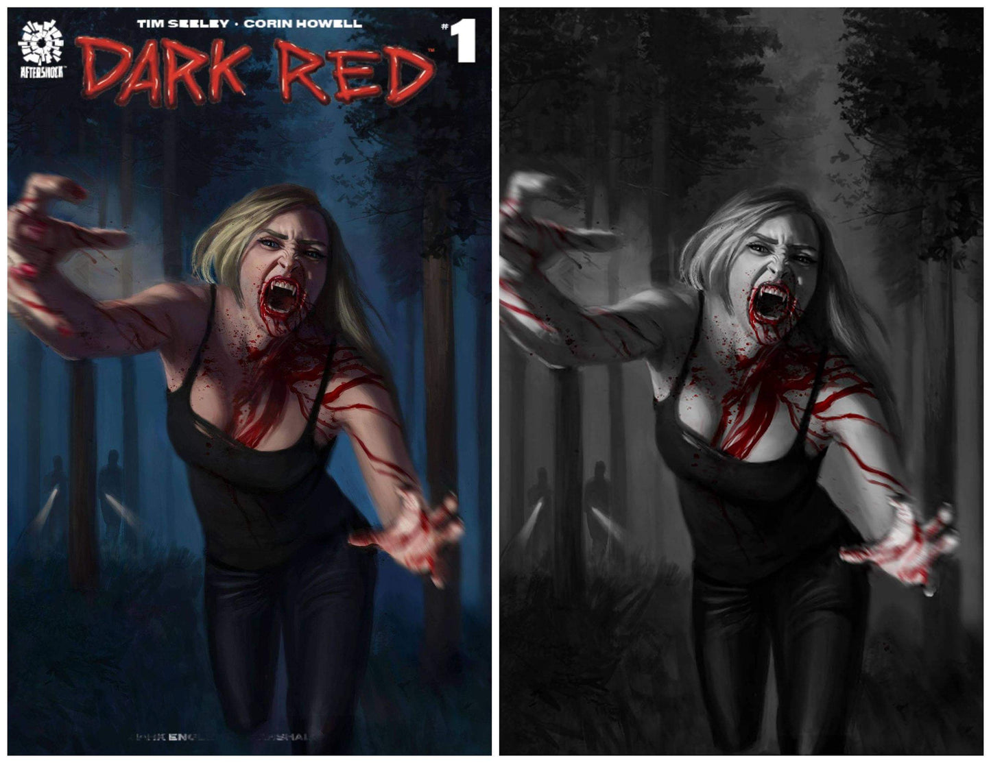 DARK RED 1 AARON BARTLING NYCC WEEK TRADE DRESS/COLOUR SPLASH VIRGIN VARIANT SET LIMITED TO 200 SETS
