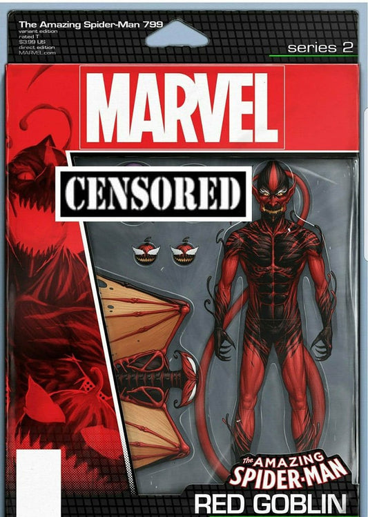 AMAZING SPIDER-MAN #799 JOHN TYLER CHRISTOPHER RED GOBLIN ACTION FIGURE VARIANT