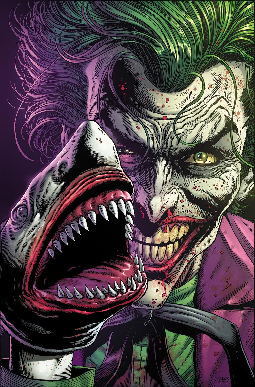 BATMAN THREE JOKERS #1 2ND PRINT JOKER SHARK VARIANT