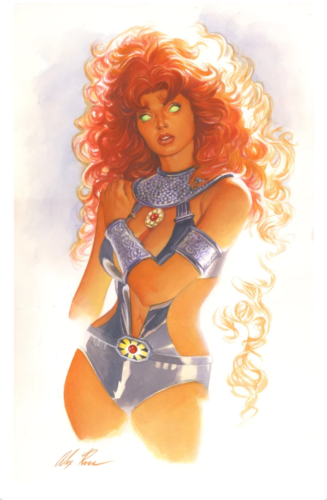 TALES OF THE TITANS #1 ALEX ROSS SDCC STARFIRE VIRGIN VARIANT