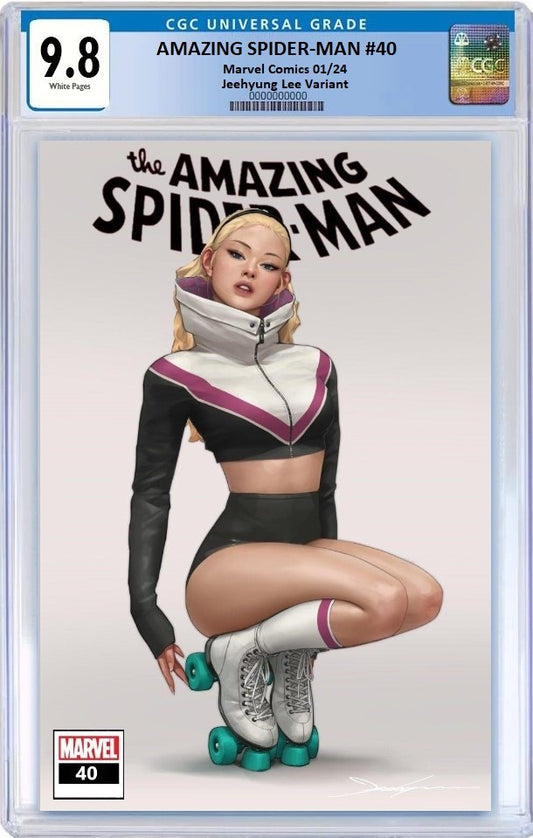 AMAZING SPIDER-MAN #40 JEEHYUNG LEE TRADE DRESS VARIANT LIMITED TO 3000 COPIES CGC 9.8 PREORDER