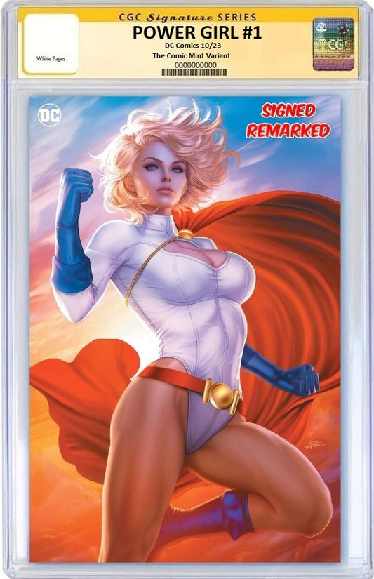 POWER GIRL #1 ARIEL DIAZ VIRGIN VARIANT LIMITED TO 1000 COPIES CGC REMARK PREORDER