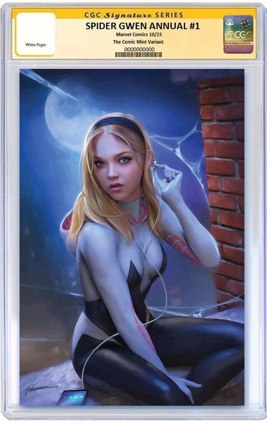 SPIDER-GWEN ANNUAL #1 SHANNON MAER VIRGIN VARIANT LIMITED TO 600 COPIES WITH NUMBERED COA CGC SS PREORDER