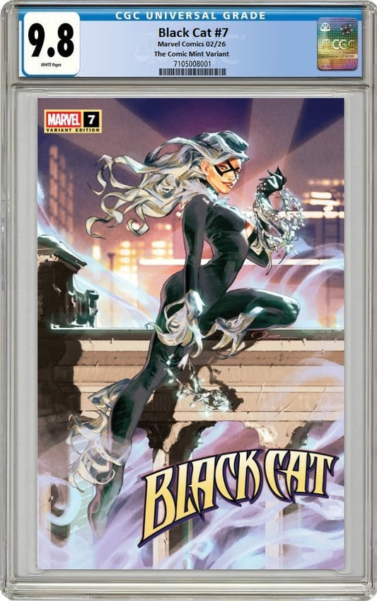 BLACK CAT #7 GERALD PAREL VARIANT LIMITED TO 1000 COPIES CGC 9.8 PREORDER