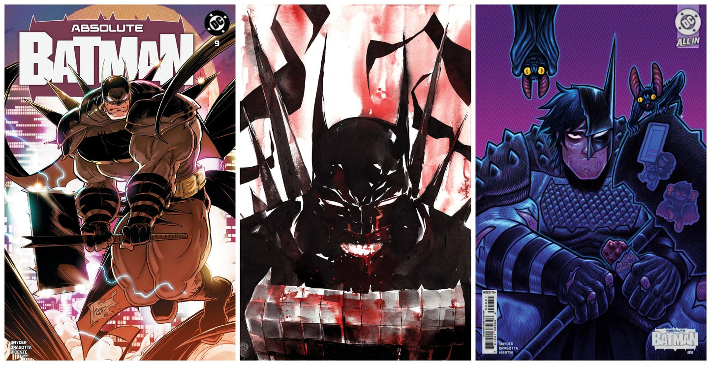 ABSOLUTE BATMAN #9 KAARE ANDREWS VARIANT LIMITED TO 800 COPIES + 1:25 & 1:50 VARIANT