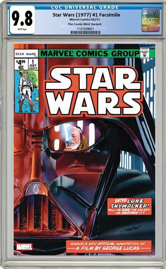 STAR WARS 1977 #1 FACSIMILE MIKE MAYHEW TRADE DRESS VARIANT LIMITED TO 3000 COPIES CGC 9.8 PREORDER