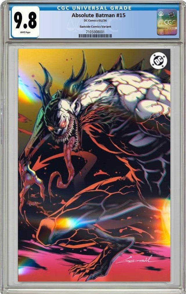 ABSOLUTE BATMAN #15 GODTAIL VIRGIN GOLD FOIL VARIANT LIMITED TO 2000 COPIES CGC 9.8 PREORDER - SAD LEMON COMICS