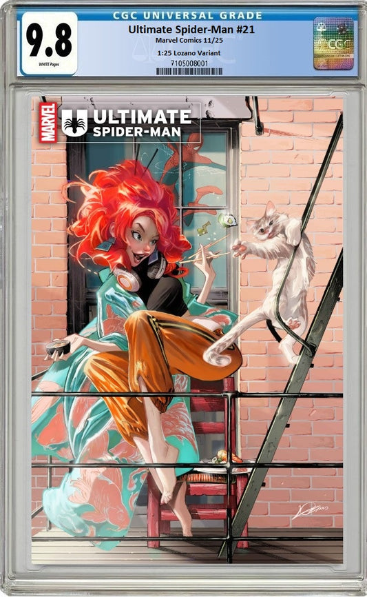 ULTIMATE SPIDER-MAN #21 1:25 ALEXANDER LOZANO VARIANT CGC 9.8 PREORDER