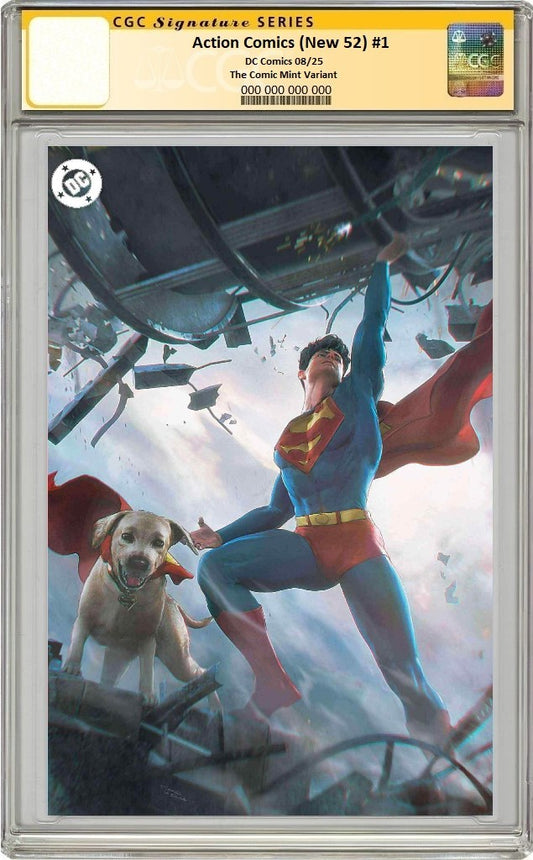 ACTION COMICS (NEW 52) #1 TIAGO DA SILVA VIRGIN VARIANT LIMITED TO 500 COPIES CGC SS PREORDER