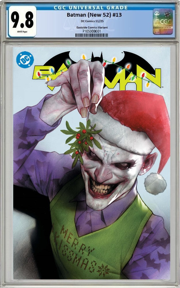BATMAN (NEW 52) #13 BEN OLIVER JOKER XMAS VARIANT LIMITED TO 800 COPIES CGC 9.8 PREORDER