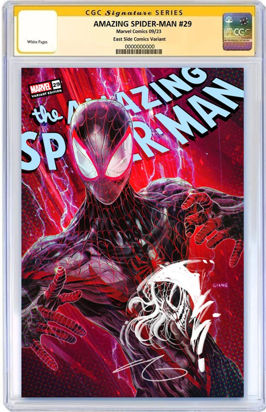 AMAZING SPIDER-MAN #29 JOHN GIANG VARIANT LIMITED TO 800 COPIES WITH NUMBERED COA CGC REMARK PREORDER