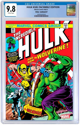 05/07/2023 INCREDIBLE HULK #181 FACSIMILE EDITION FOIL VARIANT CGC 9.8 PREORDER
