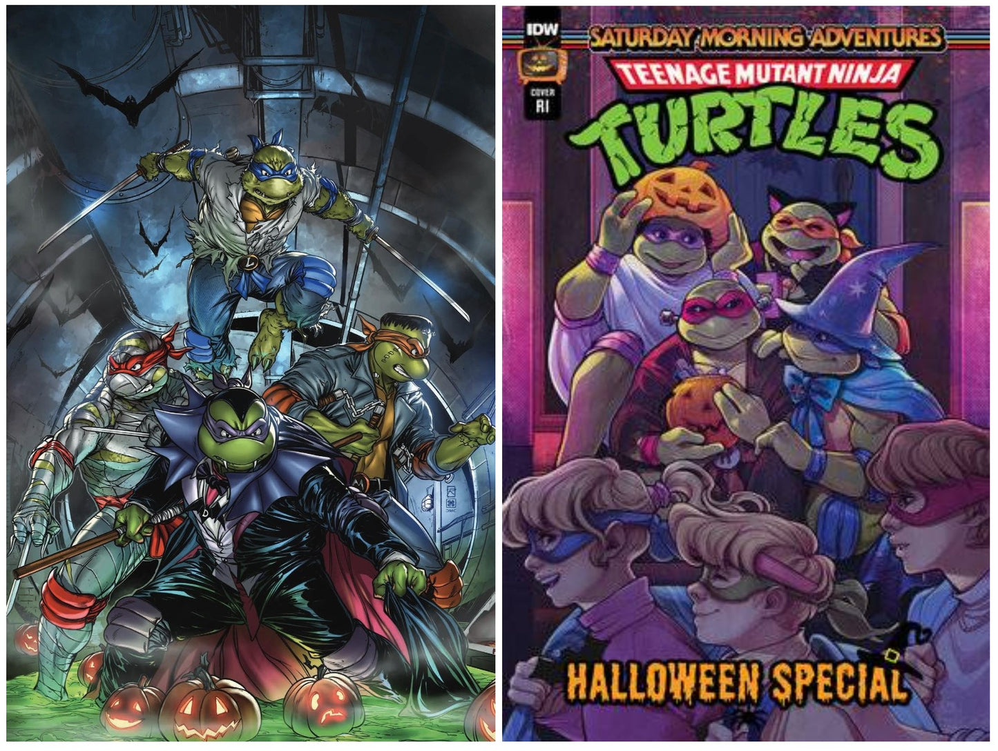 TMNT SATURDAY MORNING ADV HALLOWEEN SPECIAL #1 RAYMOND GAY NYCC 2023 VIRGIN VARIANT LIMITED TO 1000 COPIES + 1:10 VARIANT