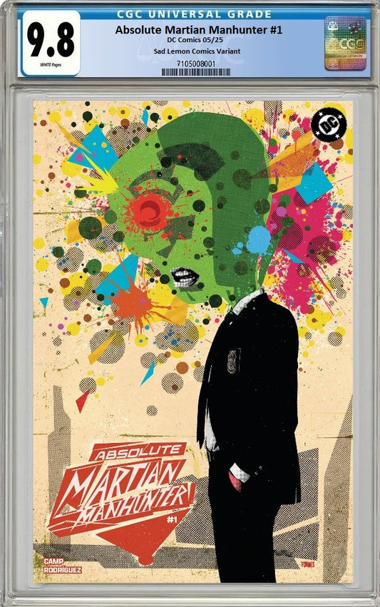 ABSOLUTE MARTIAN MANHUNTER #1 JORGE FORNES VARIANT LIMITED TO 800 COPIES CGC 9.8 PREORDER