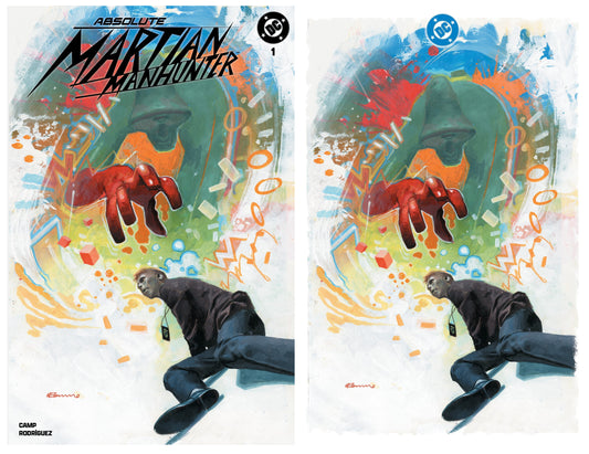 ABSOLUTE MARTIAN MANHUNTER #1 FABRIZIO DE TOMMASO UK EXCLUSIVE TRADE/FULL BLEED VIRGIN VARIANT SET LIMITED TO 500 SETS