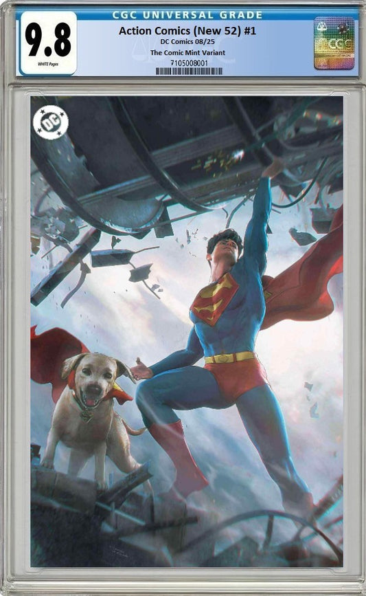 ACTION COMICS (NEW 52) #1 TIAGO DA SILVA VIRGIN VARIANT LIMITED TO 500 COPIES CGC 9.8 PREORDER