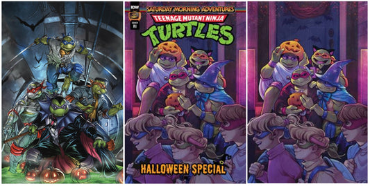 TMNT SATURDAY MORNING ADV HALLOWEEN SPECIAL #1 RAYMOND GAY NYCC 2023 VIRGIN VARIANT LIMITED TO 1000 COPIES + 1:10 & 1:25 VARIANT