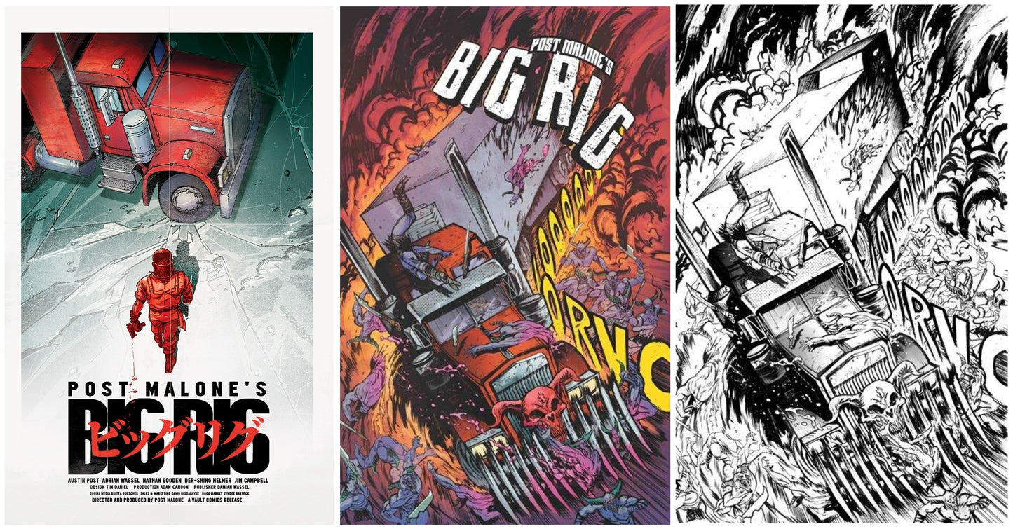 BIG RIG #1 REDCODE AKIRA HOMAGE VARIANT LIMITED TO 400 COPIES + 1:10 & 1:25 VARIANT