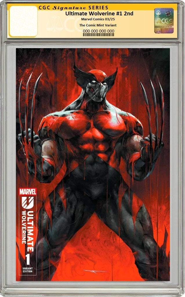ULTIMATE WOLVERINE #1 IVAN TAO VARIANT LIMITED TO 1000 COPIES WITH NUMBERED COA CGC REMARK PREORDER