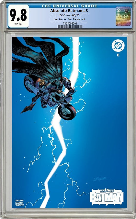ABSOLUTE BATMAN #8 REDCODE TRADE DRESS VARIANT LIMITED TO 1000 COPIES CGC 9.8 PREORDER