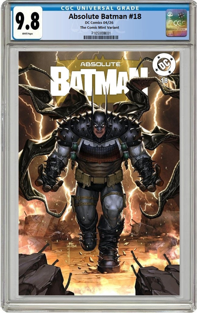 ABSOLUTE BATMAN #18 INHYUK LEE VARIANT LIMITED TO 800 COPIES CGC 9.8 PREORDER