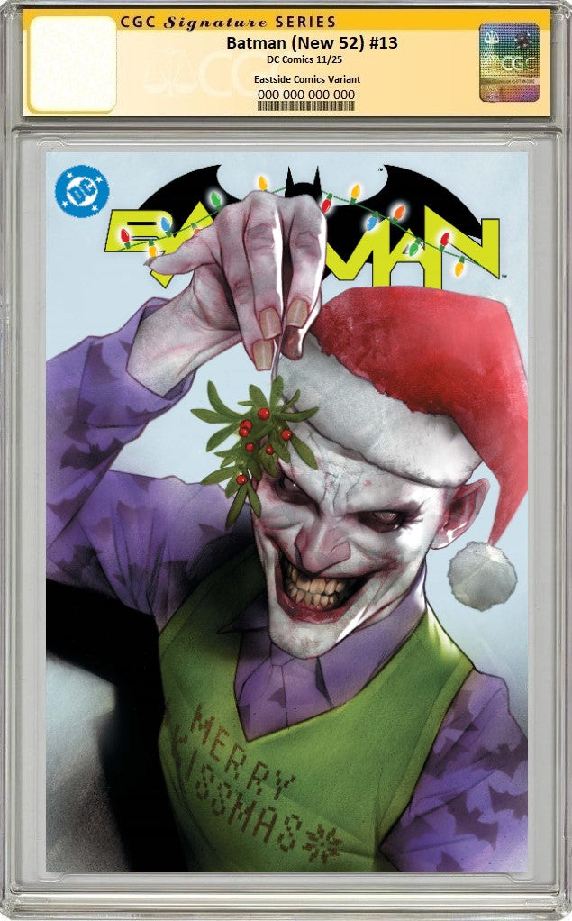 BATMAN (NEW 52) #13 BEN OLIVER JOKER XMAS VARIANT LIMITED TO 800 COPIES CGC SS PREORDER