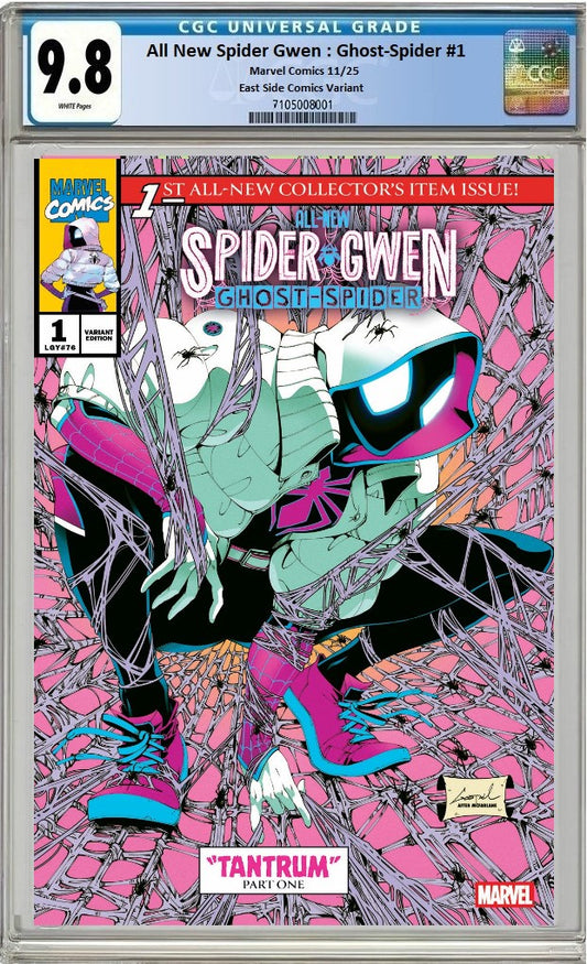 ALL-NEW SPIDER-GWEN: THE GHOST-SPIDER #1  GODTAIL PINK MASKED NYCC 2025 HOMAGE VARIANT LIMITED TO 800 COPIES CGC 9.8 PREORDER