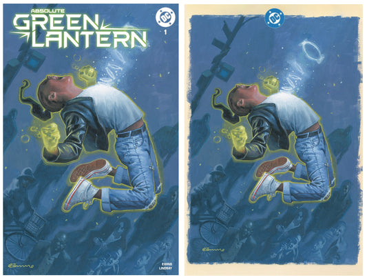 ABSOLUTE GREEN LANTERN #1 FABRIZIO DE TOMMASO UK EXCLUSIVE TRADE/FULL BLEED VIRGIN VARIANT SET LIMITED TO 500 SETS