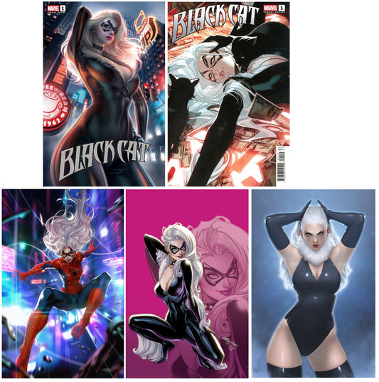 BLACK CAT #1 WARREN LOUW VARIANT LIMITED TO 1000 COPIES + 1:25, 1:50, 1:100 & 1:200 VARIANT