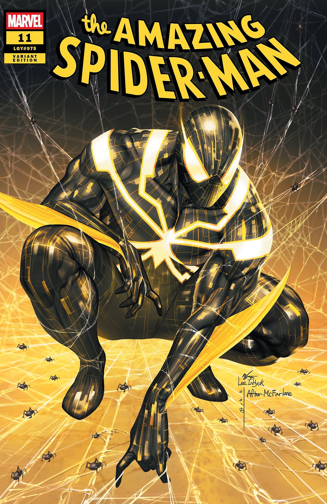 AMAZING SPIDER-MAN #11 INHYUK LEE NYCC 2025 TECHNARCHNID SUIT VARIANT LIMITED TO 800 COPIES