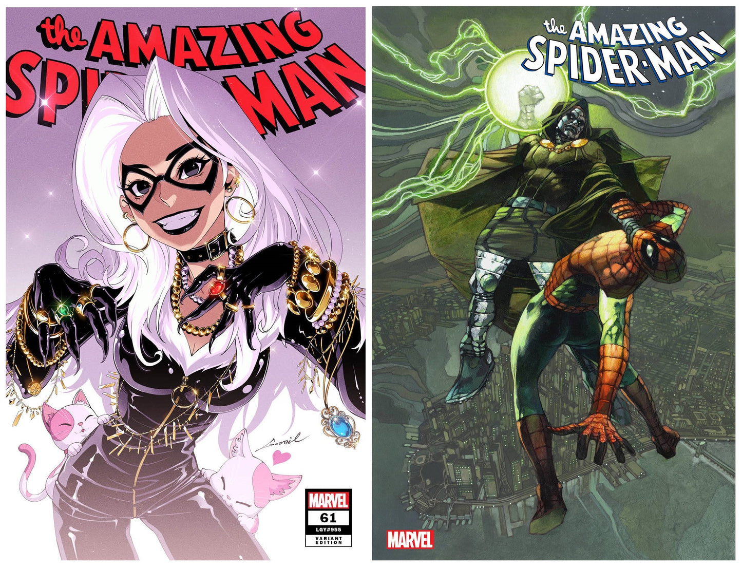 AMAZING SPIDER-MAN #61 GODTAIL VARIANT LIMITED TO 500 COPIES WITH NUMBERED COA + 1:25 VARIANT