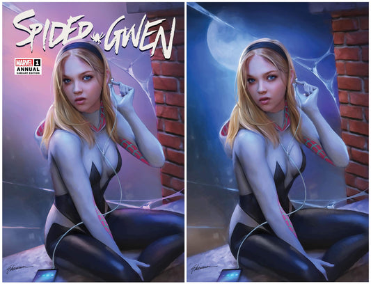 SPIDER-GWEN ANNUAL #1 SHANNON MAER TRADE/VIRGIN VARIANT LIMITED TO 600 SETS WITH NUMBERED COA
