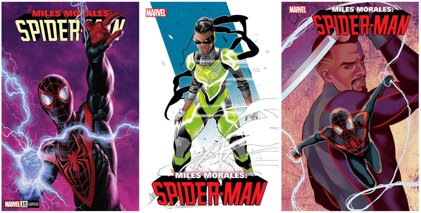MILES MORALES SPIDER-MAN #10 JOE JUSKO VARIANT LIMITED TO 600 COPIES WITH NUMBERED COA + 1:10 & 1:25 VARIANT