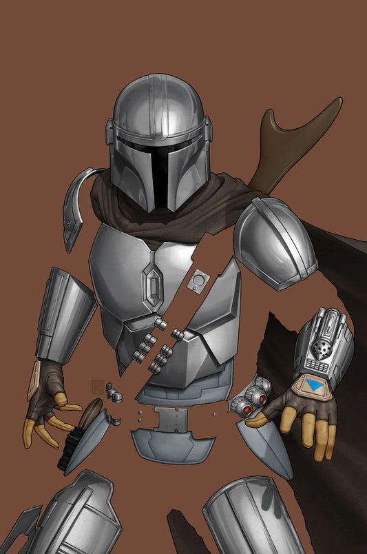 STAR WARS: THE MANDALORIAN SEASON 2 #2 JOHN TYLER CHRISTOPHER MANDALORIAN  NEGATIVE VARIANT