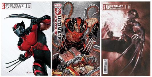 ULTIMATE WOLVERINE #1 CLAYTON CRAIN VARIANT LIMITED TO 999 COPIES WITH NUMBERED COA + 1:25 & 1:50 VARIANTS