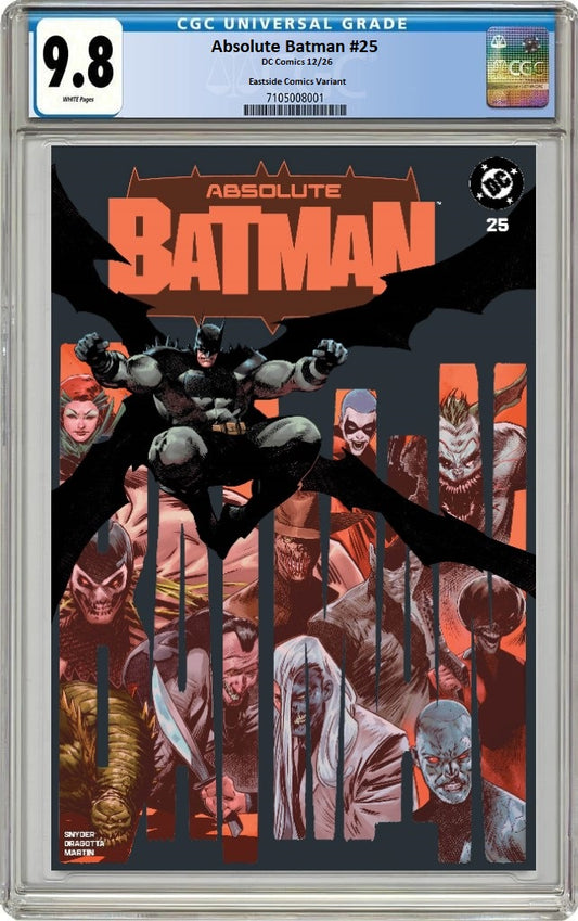 ABSOLUTE BATMAN #25 RAFA SANDOVAL TRADE DRESS VARIANT LIMITED TO 1000 COPIES CGC 9.8 PREORDER