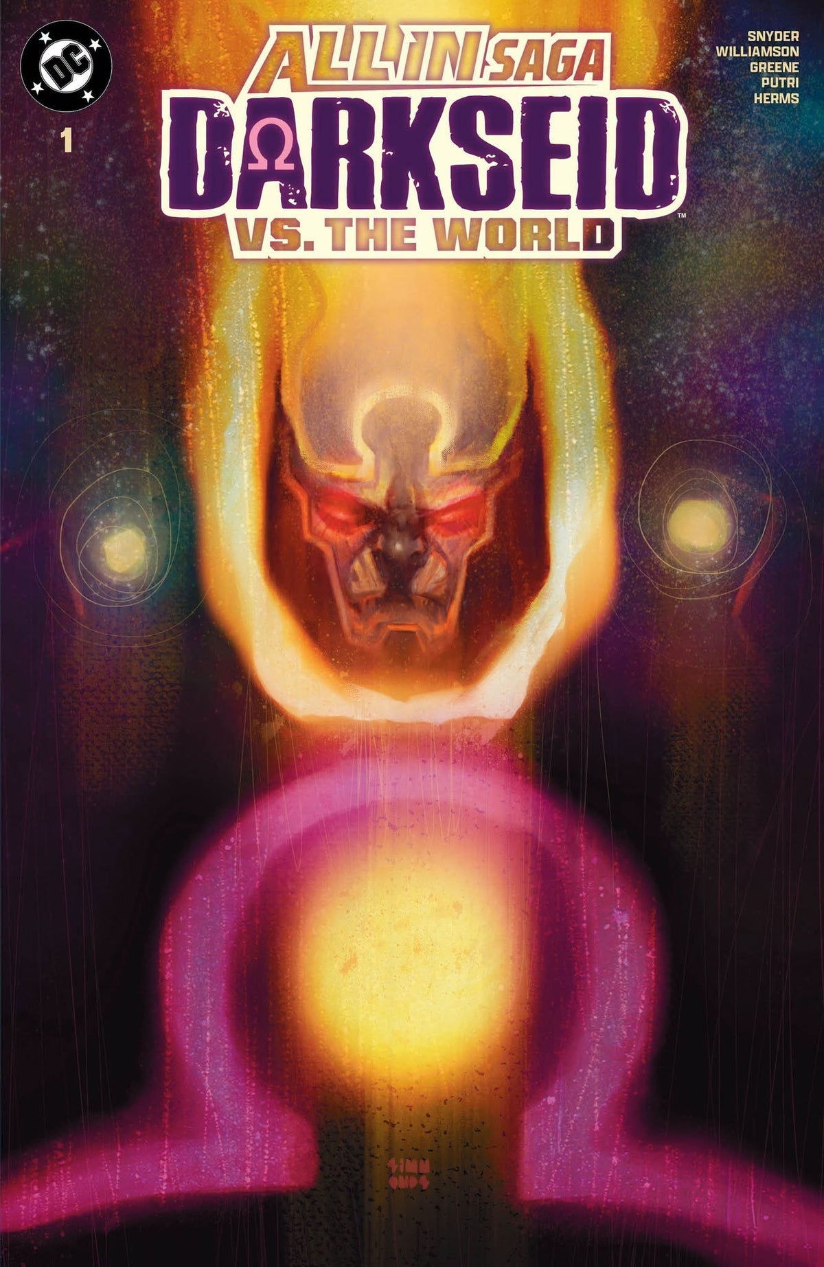 DC ALL IN SAGA DARKSEID VS THE WORLD #1 MARTIN SIMMONDS VARIANT LIMITED TO 800 COPIES