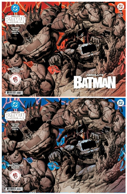 ABSOLUTE BATMAN #23 MARIO FOCCILLO WRAPAROUND TRADE/VIRGIN VARIANT SET LIMITED TO 800 SETS