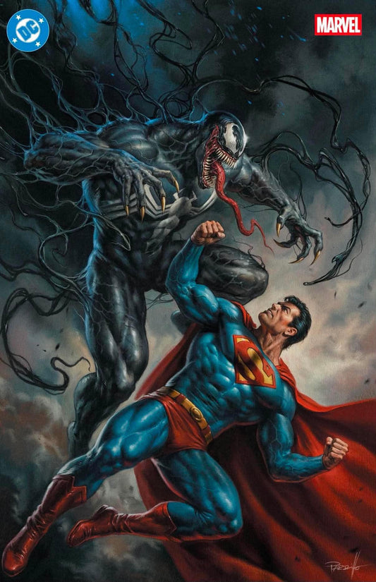 DC MARVEL SUPERMAN SPIDER-MAN #1 LUCIO PARILLO SDCC VIRGIN VARIANT LIMITED TO 750 COPIES