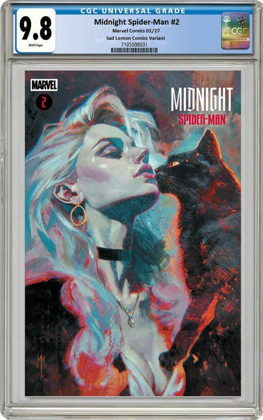 MIDNIGHT SPIDER-MAN #2 MARCO MASTRAZZO TRADE DRESS VARIANT LIMITED TO 800 COPIES CGC 9.8 PREORDER