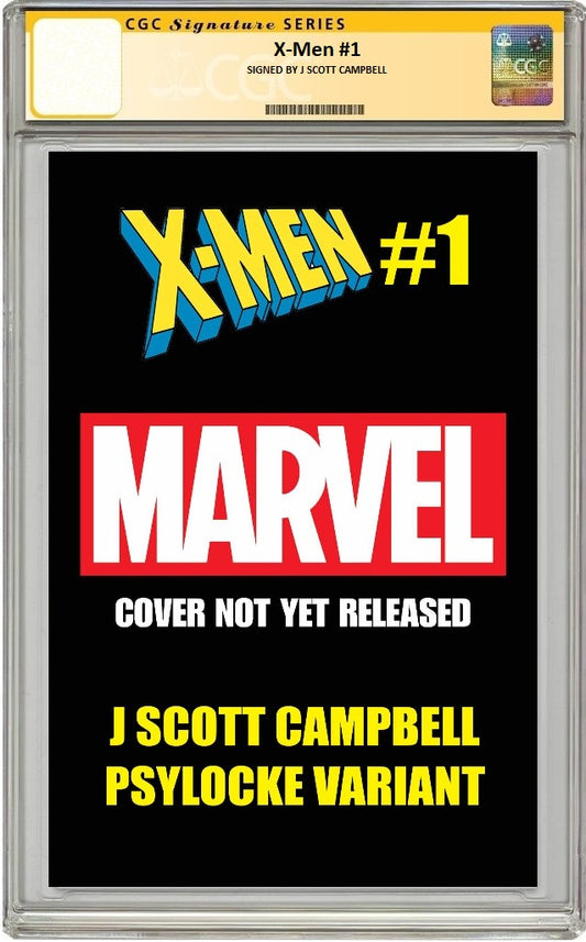 X-MEN #1 J SCOTT CAMPBELL PSYLOCKE VARIANT CGC SS PREORDER